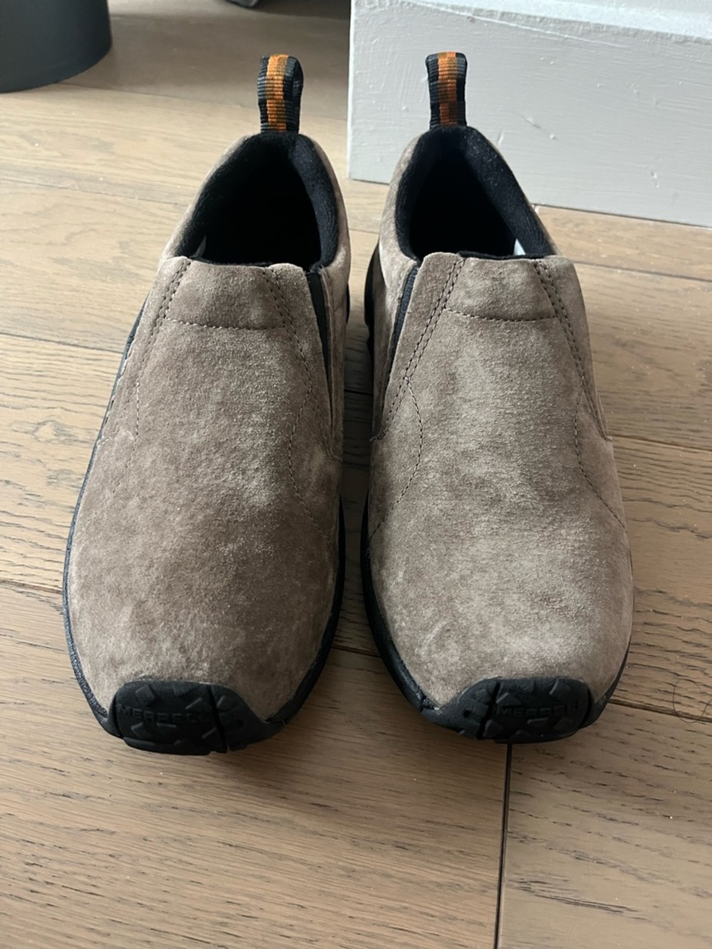 Merrell Jungle Moc Taupe Suede Slip-on Shoes Womens US 6 Hiking  WORN ONCE